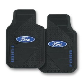 Show details of Ford Factory Style Trim-To-Fit Molded Passenger/Driver Front Floor Mats - Set of 2.